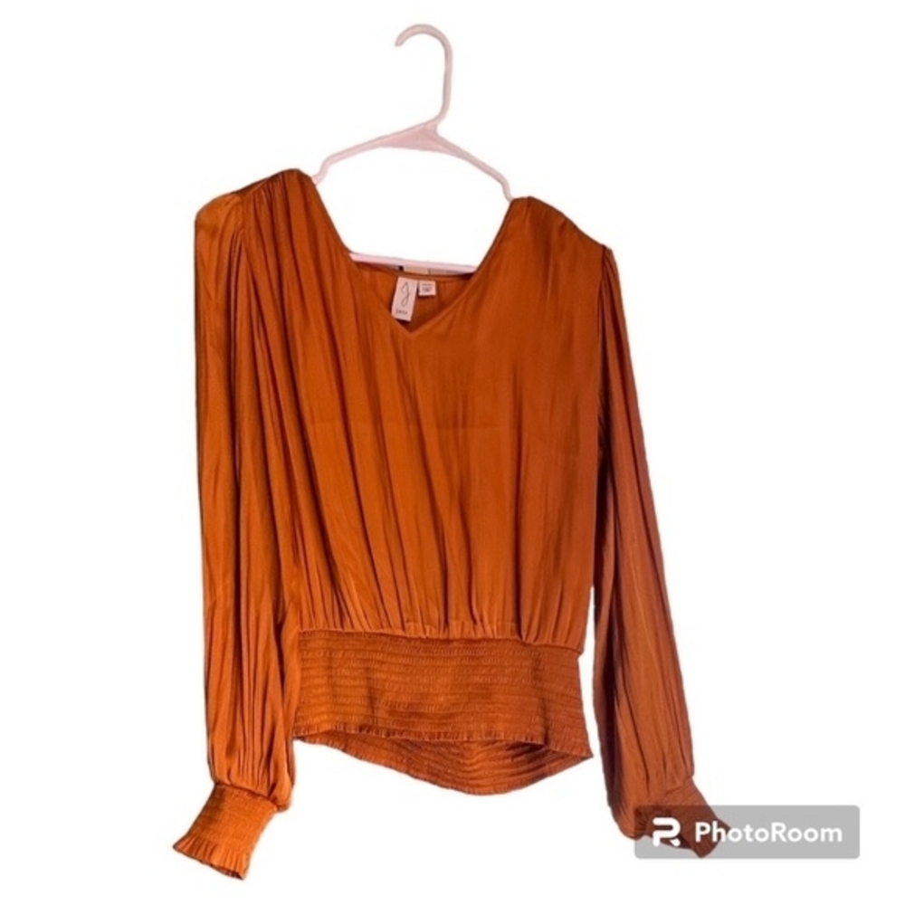 Joie Terracotta Long Sleeve Blouse